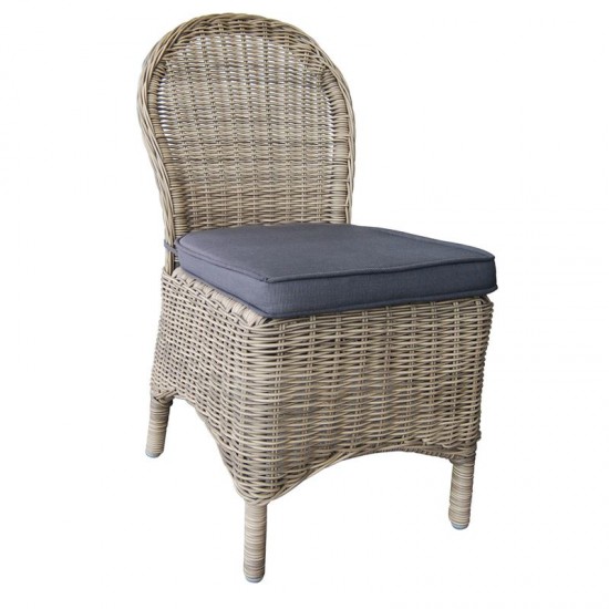 MONTANA Chair Grey/Brown Wicker (Cushion Anthracite) MONTANA Chair Grey/Brown Wicker (Cushion Anthracite)