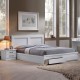 LIFE Bed With Drawers 140x190 White LIFE Bed With Drawers 140x190 White