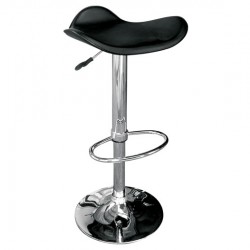 SADDLE Σκαμπό BAR, Βάση Χρώμιο, Pvc Μαύρο, Ρύθμιση Ύψους, Περιστρεφόμενο SADDLE Σκαμπό BAR, Βάση Χρώμιο, Pvc Μαύρο, Ρύθμιση Ύψους, Περιστρεφόμενο