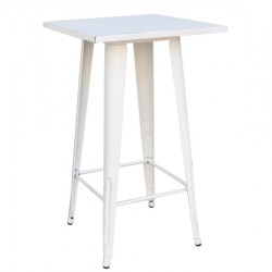 RELIX Τραπέζι BAR Μέταλλο Βαφή Antique White RELIX Τραπέζι BAR Μέταλλο Βαφή Antique White