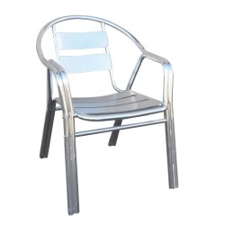 SILVER-II Πολυθρόνα Dining Αλουμινίου SILVER-II Πολυθρόνα Dining Αλουμινίου