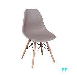 ART Wood Καρέκλα Τραπεζαρίας Κουζίνας Ξύλο - PP Sand Beige ART Wood Καρέκλα Τραπεζαρίας Κουζίνας Ξύλο - PP Sand Beige