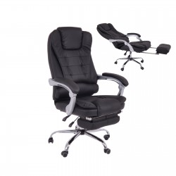 BF9700 Relax Πολυθρόνα Γραφείου Διευθυντή, με Υποπόδιο, Βάση Χρώμιο,PU Μαύρο BF9700 Relax Πολυθρόνα Γραφείου Διευθυντή, με Υποπόδιο, Βάση Χρώμιο,PU Μαύρο