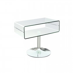 GLASSER Clear TV Τραπεζάκι Χρώμιο, Διάφανο Γυαλί 12mm GLASSER Clear TV Τραπεζάκι Χρώμιο, Διάφανο Γυαλί 12mm