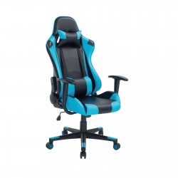 BF8000 Gaming Πολυθρόνα Γραφείου, Ανάκλιση Πλάτης έως 90°, Pvc Μαύρο - Μπλε BF8000 Gaming Πολυθρόνα Γραφείου, Ανάκλιση Πλάτης έως 90°, Pvc Μαύρο - Μπλε