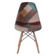 ART Wood Καρέκλα Ξύλο - PP Ύφασμα Patchwork Καφέ ART Wood Καρέκλα Ξύλο - PP Ύφασμα Patchwork Καφέ