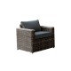 ARIZONA Πολυθρόνα Καθιστικού Κήπου ALU, Wicker Grey Brown, Μαξιλάρια Ανθρακί ARIZONA Πολυθρόνα Καθιστικού Κήπου ALU, Wicker Grey Brown, Μαξιλάρια Ανθρακί