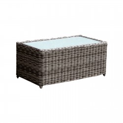 ARIZONA Τραπεζάκι Σαλονιού Κήπου ALU, Wicker Grey Brown, Γυαλί Tempered 5mm ARIZONA Τραπεζάκι Σαλονιού Κήπου ALU, Wicker Grey Brown, Γυαλί Tempered 5mm