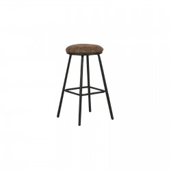 FILBY Σκαμπό ΒAR, Μέταλλο Βαφή Μαύρο, PU Απόχρωση Vintage Brown FILBY Σκαμπό ΒAR, Μέταλλο Βαφή Μαύρο, PU Απόχρωση Vintage Brown