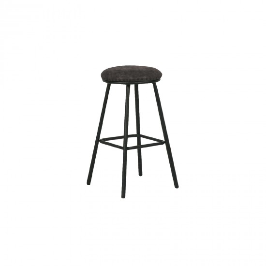 FILBY Σκαμπό ΒAR, Μέταλλο Βαφή Μαύρο, PU Απόχρωση Vintage Black FILBY Σκαμπό ΒAR, Μέταλλο Βαφή Μαύρο, PU Απόχρωση Vintage Black