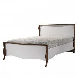 SCARLET Κρεβάτι Διπλό, για Στρώμα 160x200cm, Απόχρωση Antique Oak - Άσπρο
