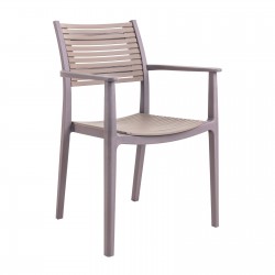 AKRON Πολυθρόνα PP-UV Sand Beige - Tortora AKRON Πολυθρόνα PP-UV Sand Beige - Tortora