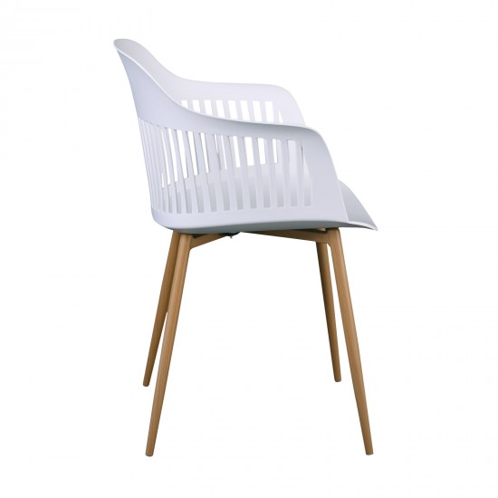 LOUISE Armchair Metal Natural/PP-UV White LOUISE Armchair Metal Natural/PP-UV White