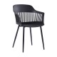 LOUISE Armchair Metal Black/PP-UV Black LOUISE Armchair Metal Black/PP-UV Black