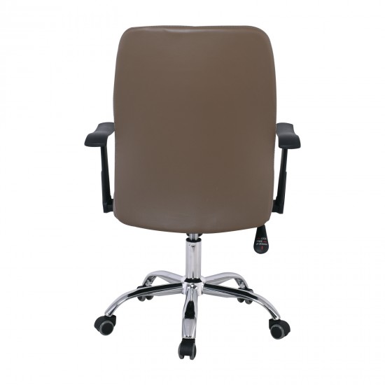 BF1450 Πολυθρόνα Διευθυντή Μέταλλο Χρώμιο - PU Cappuccino BF1450 Πολυθρόνα Διευθυντή Μέταλλο Χρώμιο - PU Cappuccino