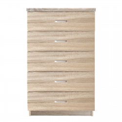 DRAWER Συρταριέρα με 5 Συρτάρια, Απόχρωση Sonoma DRAWER Συρταριέρα με 5 Συρτάρια, Απόχρωση Sonoma