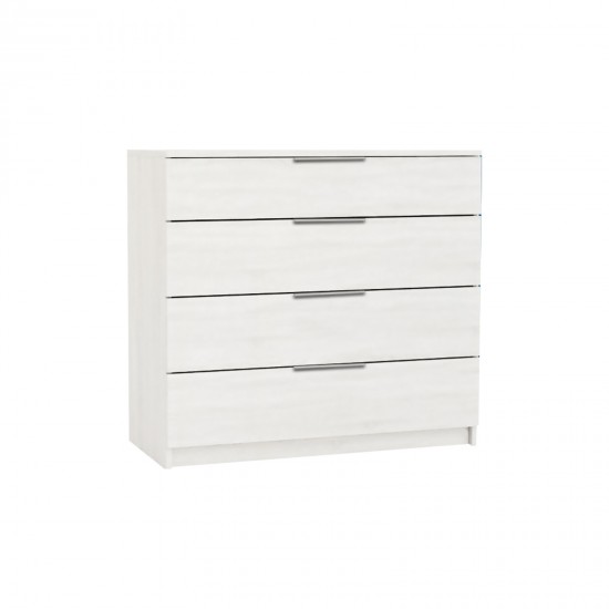 DRAWER Συρταριέρα με 4 Συρτάρια, Απόχρωση Άσπρο DRAWER Συρταριέρα με 4 Συρτάρια, Απόχρωση Άσπρο