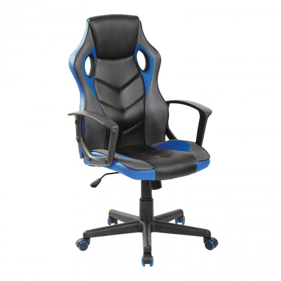 BF7700 Gaming Πολυθρόνα Mesh, Pu Μαύρο - Μπλε BF7700 Gaming Πολυθρόνα Mesh, Pu Μαύρο - Μπλε