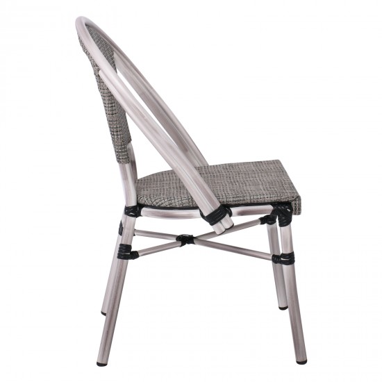 COSTA Καρέκλα Dining Αλουμινίου, Απόχρωση Antique Grey -Textilene Μπεζ COSTA Καρέκλα Dining Αλουμινίου, Απόχρωση Antique Grey -Textilene Μπεζ